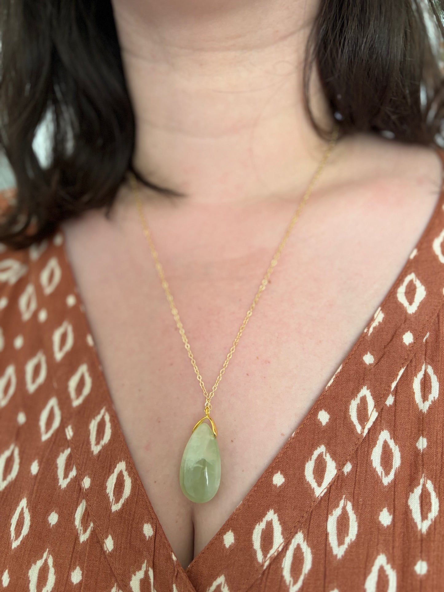 Collier en Cuivre avec Pierre Naturelle