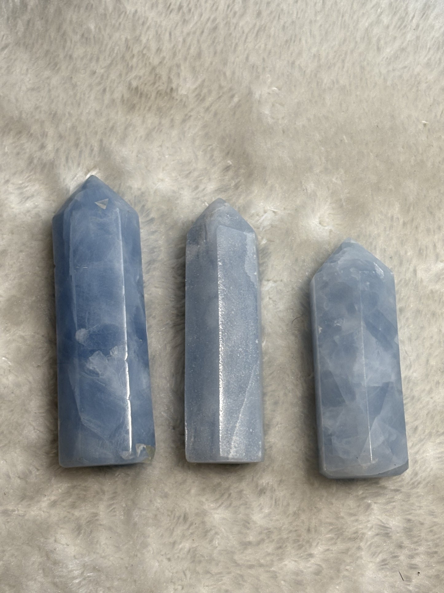 Pointes Calcite Bleue
