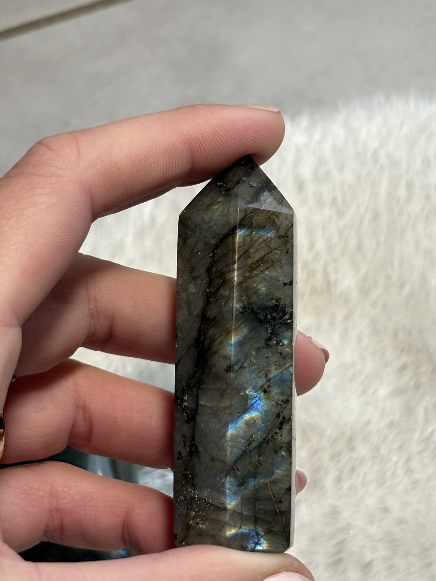 Labradorite polie et pointe