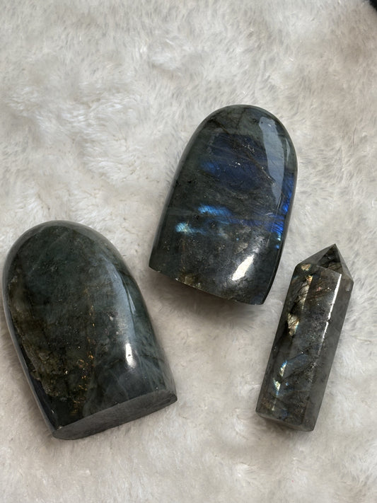 Labradorite polie et pointe